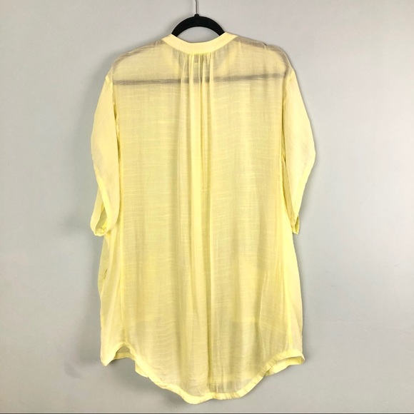 Anthropologie Saturday Sunday Chartreuse Tunic Top - Picture 10 of 13